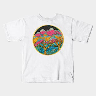 Abstract Mountain View Kids T-Shirt